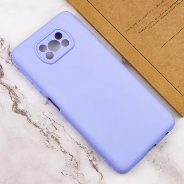 Чехол Silicone Cover Lakshmi Full Camera (AAA) для Xiaomi Poco X3 NFC / Poco X3 Pro — Сиреневый — фото 5 Чехол Silicone Cover Lakshmi Full Camera (AAA) для Xiaomi Poco X3 NFC / Poco X3 Pro — Сиреневый — фото 5