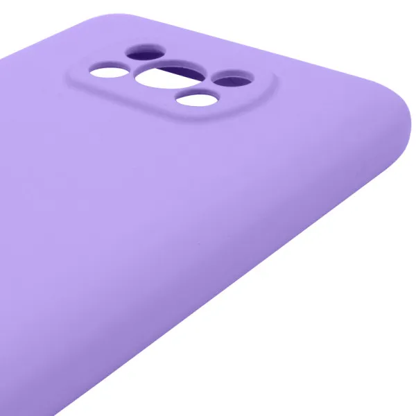 Чехол Silicone Cover Lakshmi Full Camera (AAA) для Xiaomi Poco X3 NFC / Poco X3 Pro — Сиреневый — фото 3 Чехол Silicone Cover Lakshmi Full Camera (AAA) для Xiaomi Poco X3 NFC / Poco X3 Pro — Сиреневый — фото 3