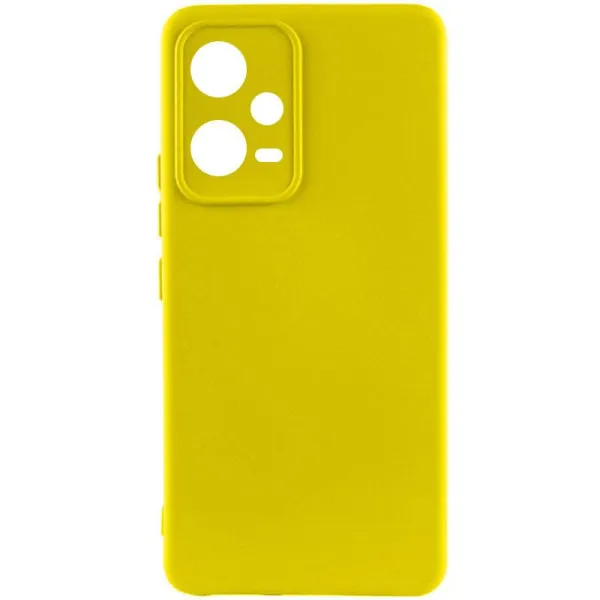 Чехол Silicone Cover Lakshmi Full Camera (A) для Xiaomi Poco X5 5G / Redmi Note 12 5G — Желтый Чехол Silicone Cover Lakshmi Full Camera (A) для Xiaomi Poco X5 5G / Redmi Note 12 5G — Желтый