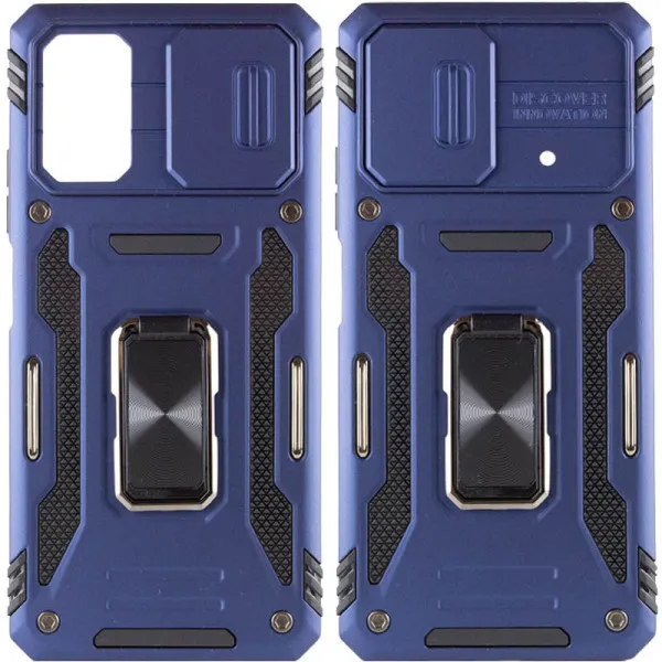 Ударостійкий чохол Camshield Army Ring для Xiaomi Poco X5 Pro 5G / Note 12 Pro 5G — Синій — фото 1