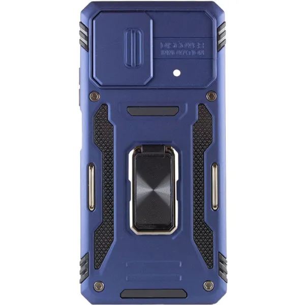 Ударостійкий чохол Camshield Army Ring для Xiaomi Poco X5 Pro 5G / Note 12 Pro 5G — Синій — фото 2