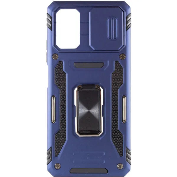Ударостійкий чохол Camshield Army Ring для Xiaomi Poco X5 Pro 5G / Note 12 Pro 5G — Синій — фото 3