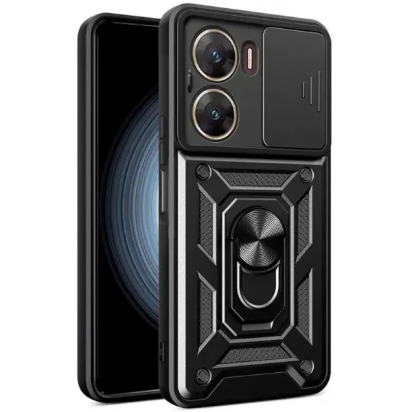 Чохол Ummi Camshield Serge Ring для Xiaomi Poco X7 Pro — Чорний — фото 1