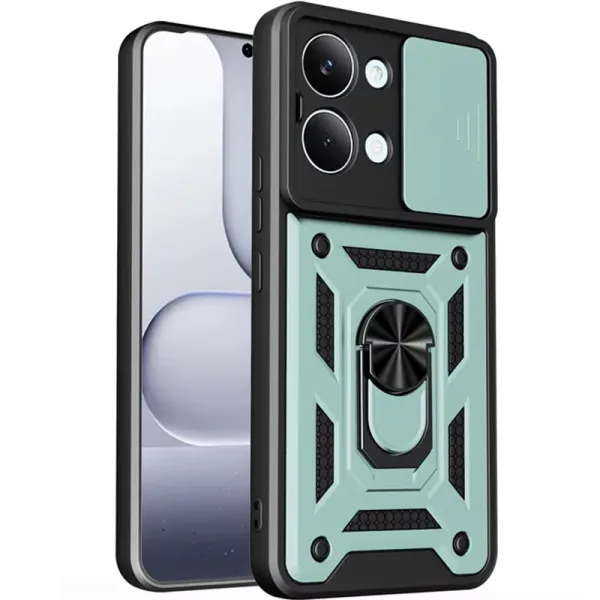 Чехол Ummi Camshield Serge Ring для Xiaomi Poco X8 Pro Max — Зеленый Чехол Ummi Camshield Serge Ring для Xiaomi Poco X8 Pro Max — Зеленый