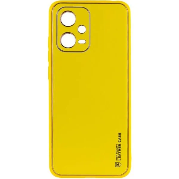 Кожаный чехол Xshield для Xiaomi Poco X5 5G / Redmi Note 12 5G — Желтый — фото 1 Кожаный чехол Xshield для Xiaomi Poco X5 5G / Redmi Note 12 5G — Желтый — фото 1