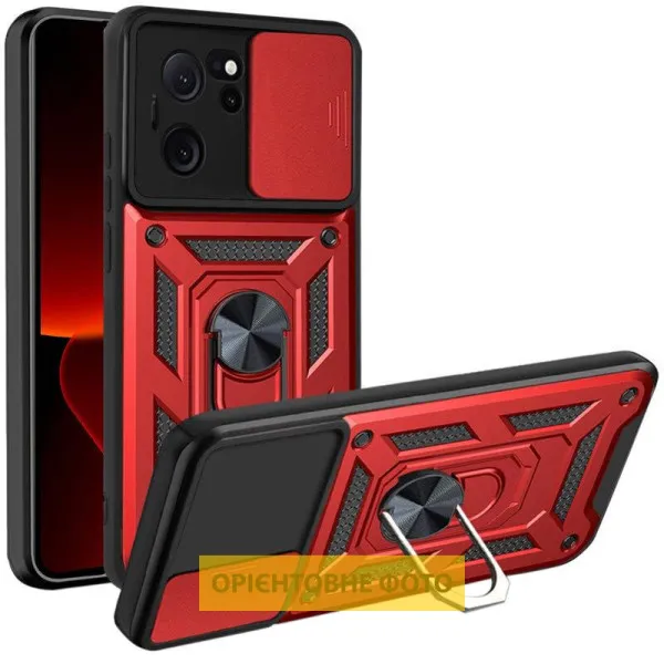 Чехол Ummi Camshield Serge Ring для Xiaomi Poco X5 5G / Note 12 5G — Красный Чехол Ummi Camshield Serge Ring для Xiaomi Poco X5 5G / Note 12 5G — Красный