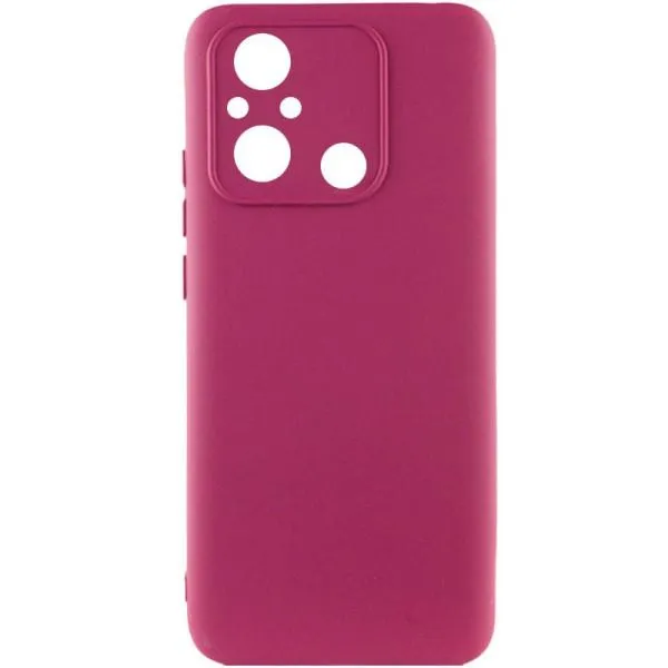 Чехол TPU GETMAN Liquid Silk Full Camera для Xiaomi Redmi 12C — Бордовый — фото 1 Чехол TPU GETMAN Liquid Silk Full Camera для Xiaomi Redmi 12C — Бордовый — фото 1