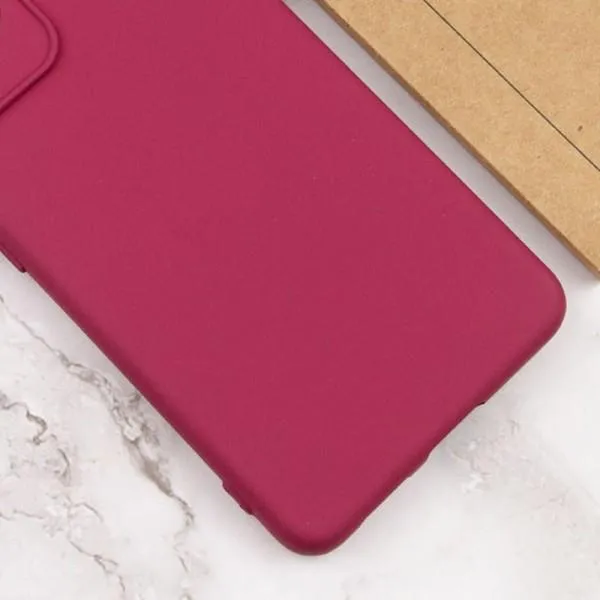 Чехол TPU GETMAN Liquid Silk Full Camera для Xiaomi Redmi 12C — Бордовый — фото 4 Чехол TPU GETMAN Liquid Silk Full Camera для Xiaomi Redmi 12C — Бордовый — фото 4