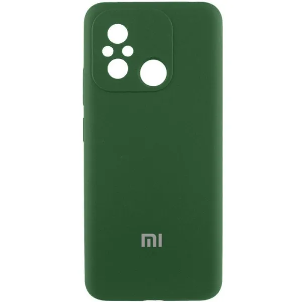 Чехол Silicone Cover Lakshmi Full Camera (AAA) with Logo для Xiaomi Redmi 12C — Зеленый Чехол Silicone Cover Lakshmi Full Camera (AAA) with Logo для Xiaomi Redmi 12C — Зеленый