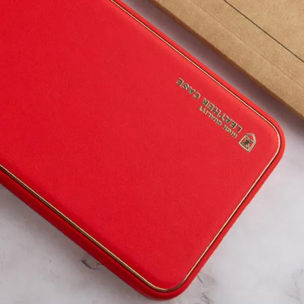 Кожаный чехол Xshield для Xiaomi Redmi 13C / Poco C65 — Красный — фото 3 Кожаный чехол Xshield для Xiaomi Redmi 13C / Poco C65 — Красный — фото 3