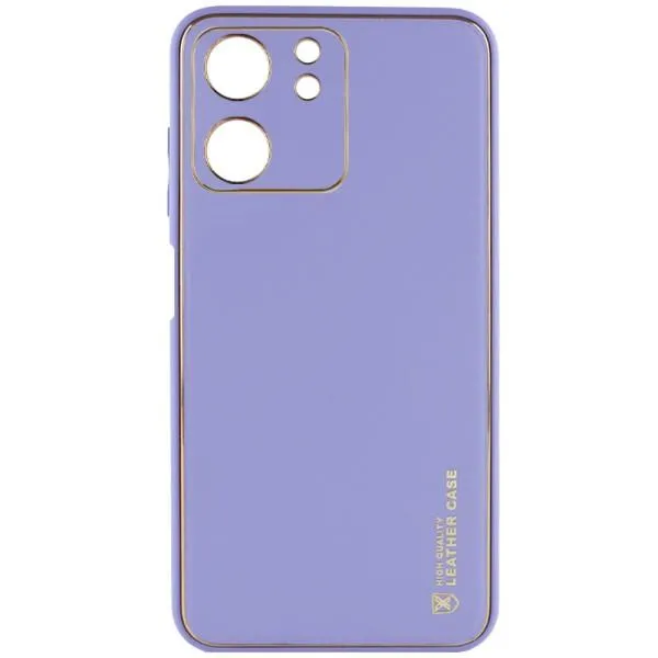 Кожаный чехол Xshield для Xiaomi Redmi 13C / Poco C65 — Сиреневый — фото 1 Кожаный чехол Xshield для Xiaomi Redmi 13C / Poco C65 — Сиреневый — фото 1