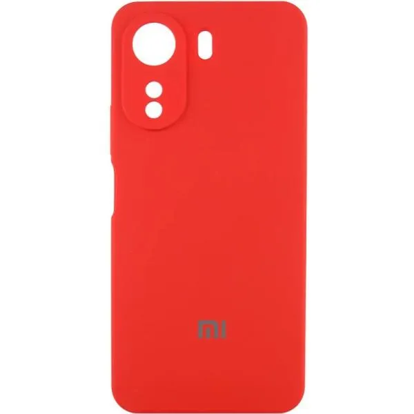 Чехол Silicone Cover Lakshmi Full Camera (AAA) with Logo для Xiaomi Redmi 13C / Poco C65 — Красный — фото 1