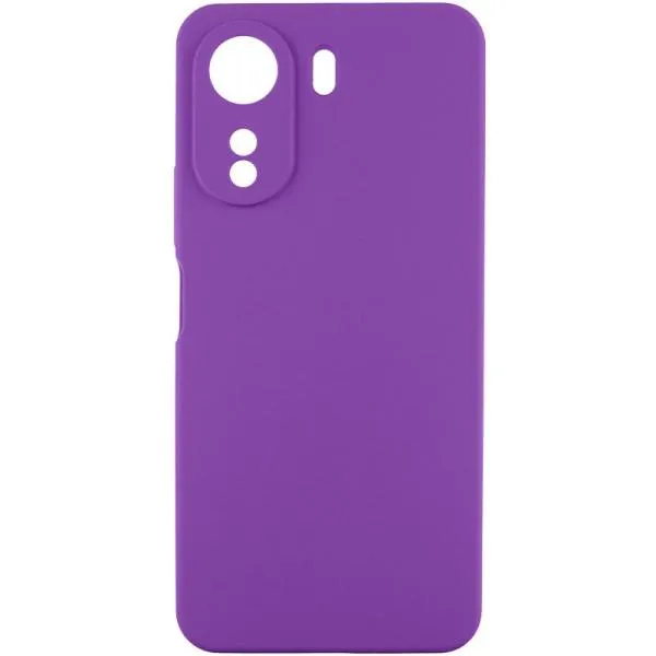 Чехол TPU GETMAN Liquid Silk Full Camera для Xiaomi Redmi 13C / Poco C65 — Фиолетовый — фото 1