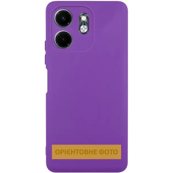 Чехол TPU GETMAN Liquid Silk Full Camera для Xiaomi Redmi 15C (EU) — Фиолетовый