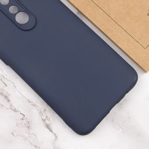 Чехол TPU GETMAN Liquid Silk Full Camera для Xiaomi Redmi 8 — Синий — фото 3