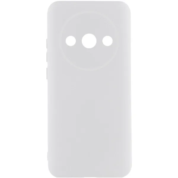 Чехол TPU GETMAN Liquid Silk Full Camera для Xiaomi Redmi A3 — Белый