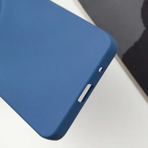 Чехол TPU GETMAN Liquid Silk Full Camera для Xiaomi Redmi A3 — Синий — фото 5