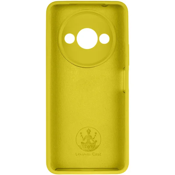 Чехол Silicone Cover Lakshmi Full Camera (AAA) для Xiaomi Redmi A3 — Желтый — фото 3