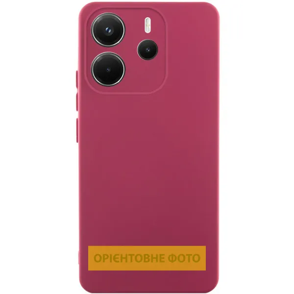 Чехол Silicone Cover Ummi Lakshmi Full Camera (AA) для Xiaomi Redmi A7 Pro 4G / Poco C81 — Бордовый