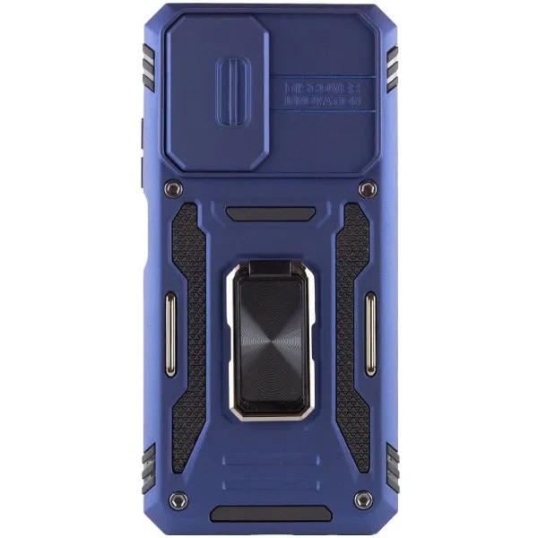 Ударопрочный чехол Camshield Army Ring для Xiaomi Redmi A7 Pro 4G / Poco C81 / C81 Pro — Синий — фото 2