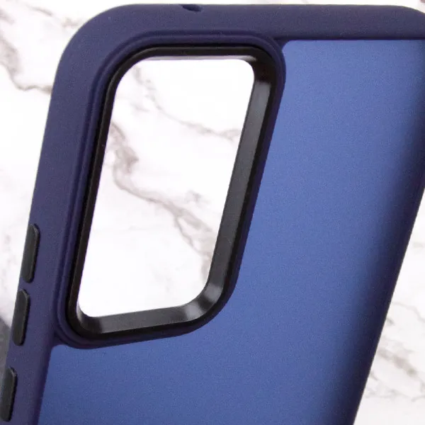 Чехол TPU+PC Lyon Frosted для Xiaomi Redmi Note 11 Pro 4G/5G / 12 Pro 4G — Темно-синий — фото 5 Чехол TPU+PC Lyon Frosted для Xiaomi Redmi Note 11 Pro 4G/5G / 12 Pro 4G — Темно-синий — фото 5