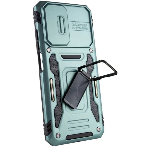 Ударостійкий чохол Camshield Army Ring для Xiaomi Redmi Note 11 (Global) / Note 11S / Note 12S — Зелений — фото 3 Ударостійкий чохол Camshield Army Ring для Xiaomi Redmi Note 11 (Global) / Note 11S / Note 12S — Зелений — фото 3