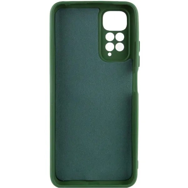 Чехол TPU GETMAN Liquid Silk Full Camera для Xiaomi Redmi Note 11 (Global) / Note 11S — Зеленый — фото 2