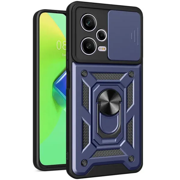 Чехол Ummi Camshield Serge Ring для Xiaomi Redmi Note 12 Pro+ 5G — Синий — фото 1 Чехол Ummi Camshield Serge Ring для Xiaomi Redmi Note 12 Pro+ 5G — Синий — фото 1