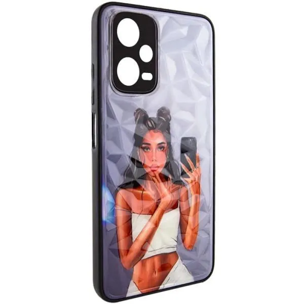 TPU+PC чехол Prisma Ladies для Xiaomi Redmi Note 12 Pro 5G — Black in White — фото 1