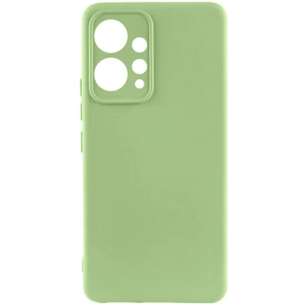 Чехол TPU GETMAN Liquid Silk Full Camera для Xiaomi Redmi Note 12 4G — Зеленый Чехол TPU GETMAN Liquid Silk Full Camera для Xiaomi Redmi Note 12 4G — Зеленый