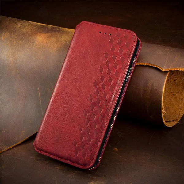 Кожаный чехол-книжка GETMAN Cubic (PU) для Xiaomi Redmi Note 12 4G — Красный — фото 4 Кожаный чехол-книжка GETMAN Cubic (PU) для Xiaomi Redmi Note 12 4G — Красный — фото 4