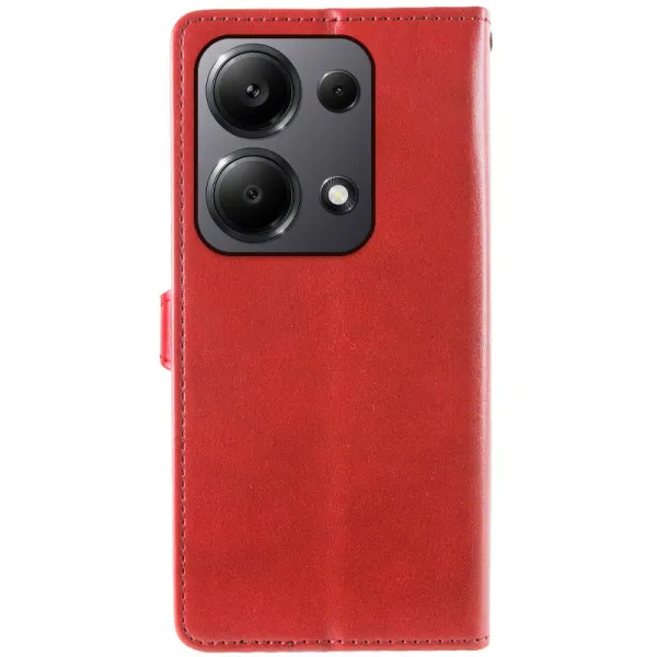 Шкіряний чохол-книжка GETMAN Gallant (PU) для Xiaomi Redmi Note 13 5G — Червоний — фото 3 Шкіряний чохол-книжка GETMAN Gallant (PU) для Xiaomi Redmi Note 13 5G — Червоний — фото 3