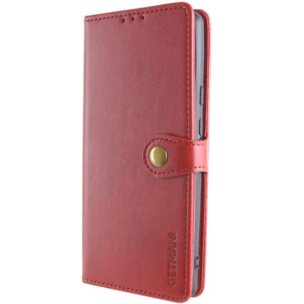 Шкіряний чохол-книжка GETMAN Gallant (PU) для Xiaomi Redmi Note 13 5G — Червоний — фото 4 Шкіряний чохол-книжка GETMAN Gallant (PU) для Xiaomi Redmi Note 13 5G — Червоний — фото 4