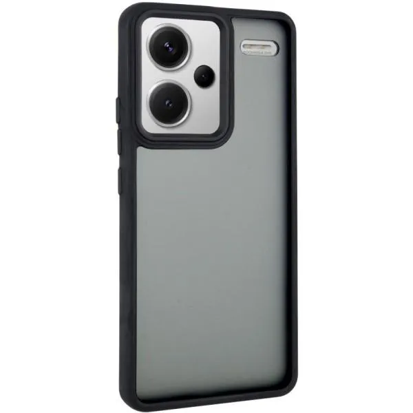 Чехол TPU+PC Lyon Frosted для Xiaomi Redmi Note 13 Pro+ — Черный — фото 1