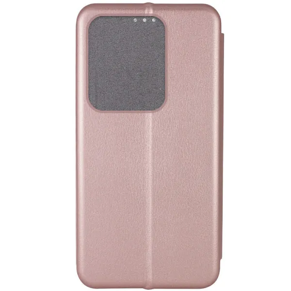 Кожаный чехол-книжка Classy для Xiaomi Redmi Note 13 Pro 4G / Poco M6 Pro 4G — Rose Gold — фото 3