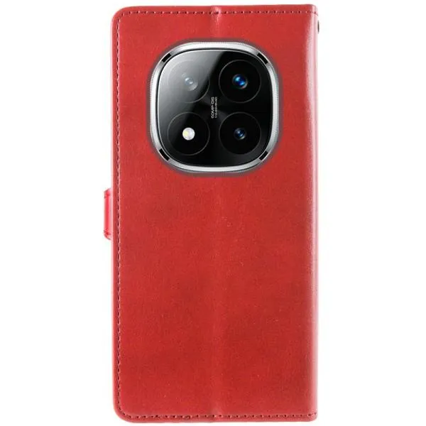 Кожаный чехол-книжка GETMAN Gallant (PU) для Xiaomi Redmi Note 14 Pro 4G — Красный — фото 2 Кожаный чехол-книжка GETMAN Gallant (PU) для Xiaomi Redmi Note 14 Pro 4G — Красный — фото 2