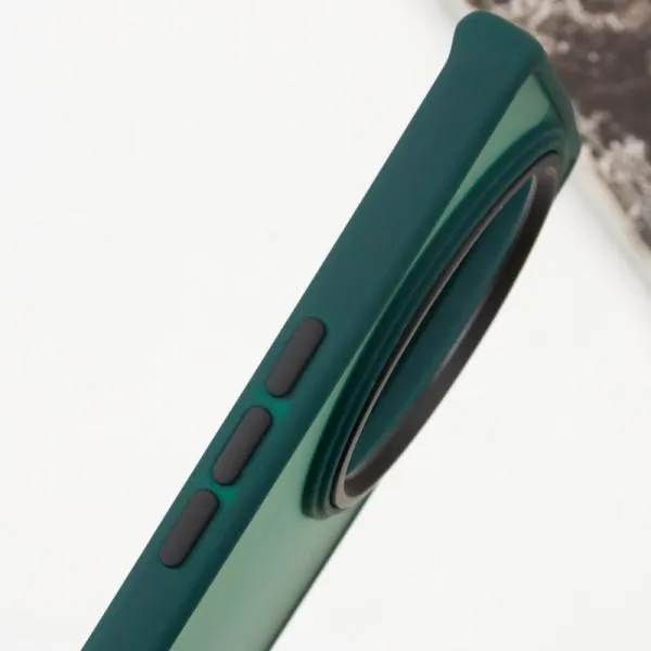 Чехол TPU+PC Lyon Frosted для Xiaomi Redmi Note 14 Pro 4G — Зеленый — фото 4