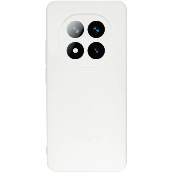 Чехол TPU GETMAN Liquid Silk Full Camera для Xiaomi Redmi Note 14 Pro 4G — Белый