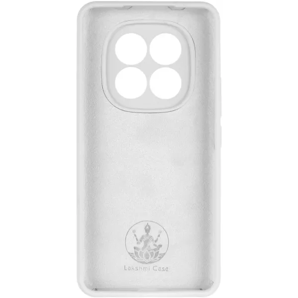 Чехол Silicone Cover Lakshmi Full Camera (AAA) для Xiaomi Redmi Note 14 Pro 4G — Белый — фото 2