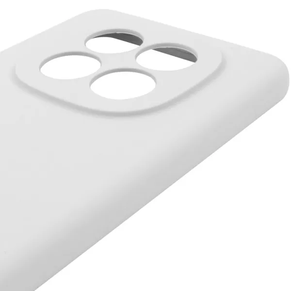 Чехол Silicone Cover Lakshmi Full Camera (AAA) для Xiaomi Redmi Note 14 Pro 4G — Белый — фото 3