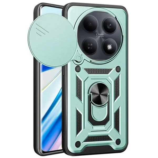 Чехол Ummi Camshield Serge Ring для Xiaomi Redmi Note 15 (EU) / Poco M8 5G — Зеленый — фото 1 Чехол Ummi Camshield Serge Ring для Xiaomi Redmi Note 15 (EU) / Poco M8 5G — Зеленый — фото 1