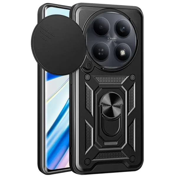 Чохол Ummi Camshield Serge Ring для Xiaomi Redmi Note 15 (EU) / Poco M8 5G — Чорний — фото 1 Чохол Ummi Camshield Serge Ring для Xiaomi Redmi Note 15 (EU) / Poco M8 5G — Чорний — фото 1