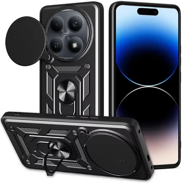 Чохол Ummi Camshield Serge Ring для Xiaomi Redmi Note 15 (EU) / Poco M8 5G — Чорний — фото 2 Чохол Ummi Camshield Serge Ring для Xiaomi Redmi Note 15 (EU) / Poco M8 5G — Чорний — фото 2