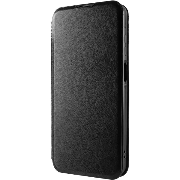 Кожаный чехол-книжка Belora для Xiaomi Redmi Note 15 Pro 5G — Черный — фото 1