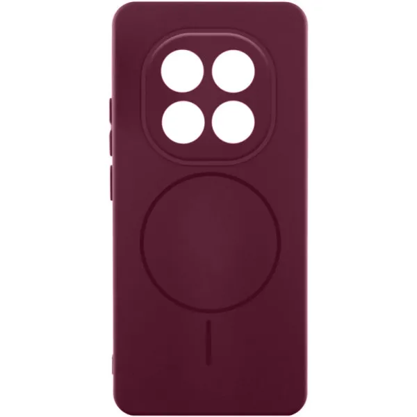 Чехол Silicone Cover Lakshmi Full Camera (AA) with Magnetic Fit для Xiaomi Redmi Note 15 Pro 5G — Бордовый Чехол Silicone Cover Lakshmi Full Camera (AA) with Magnetic Fit для Xiaomi Redmi Note 15 Pro 5G — Бордовый