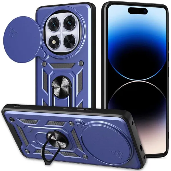 Чехол Ummi Camshield Serge Ring для Xiaomi Redmi Note 15 Pro+ 5G / Poco M8 Pro 5G — Синий — фото 2 Чехол Ummi Camshield Serge Ring для Xiaomi Redmi Note 15 Pro+ 5G / Poco M8 Pro 5G — Синий — фото 2