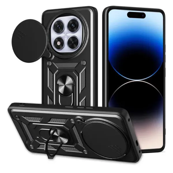 Чохол Ummi Camshield Serge Ring для Xiaomi Redmi Note 15 Pro+ 5G / Poco M8 Pro 5G — Чорний — фото 3
