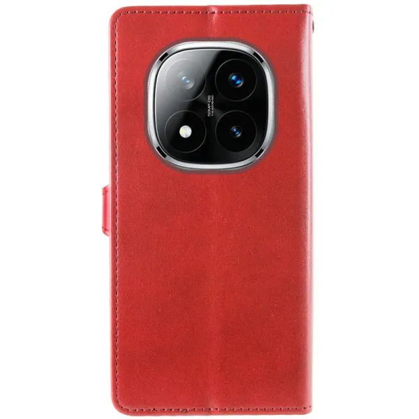 Кожаный чехол-книжка GETMAN Gallant (PU) для Xiaomi Redmi Note 15 Pro+ 5G — Красный — фото 5