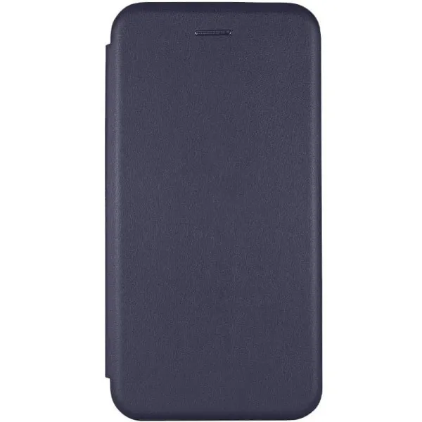 Кожаный чехол-книжка Classy для Xiaomi Redmi Note 15 Pro 4G — Темно-синий — фото 1