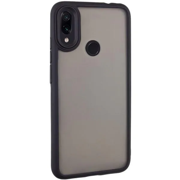 Чехол TPU+PC Lyon Frosted для Xiaomi Redmi Note 7 / Note 7 Pro / Note 7s — Черный — фото 1 Чехол TPU+PC Lyon Frosted для Xiaomi Redmi Note 7 / Note 7 Pro / Note 7s — Черный — фото 1